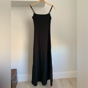 Black slip long dress